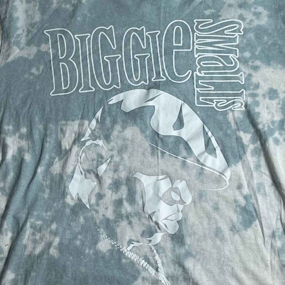 Old Navy Biggie Smalls Blue Tie Dye Mens short‎ Sleeve T Shirt Sz XL - Picture 2 of 7